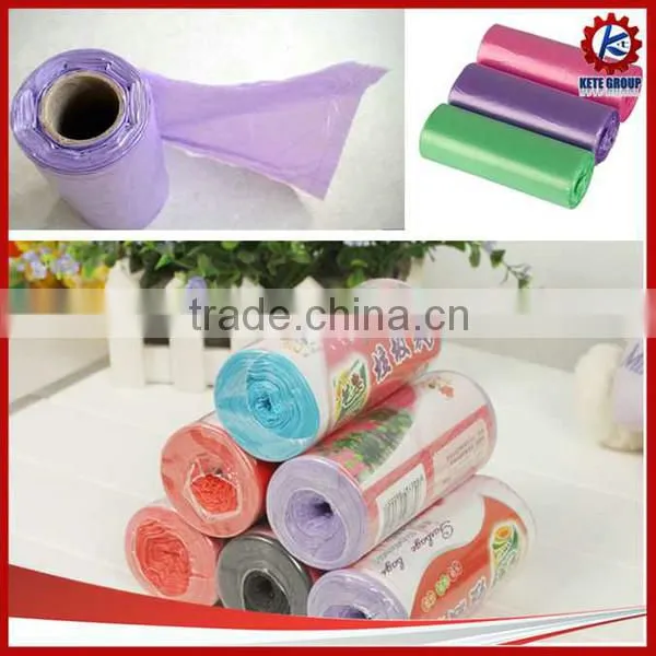 The automatic high speed plastic refuse bags making machine
