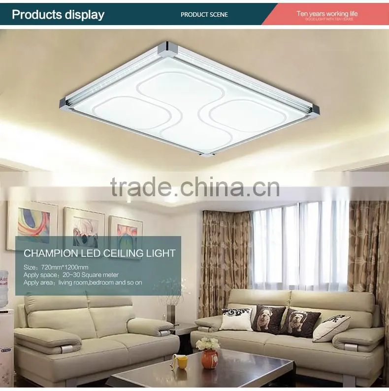 Square aluminum led ceiling light 48W
