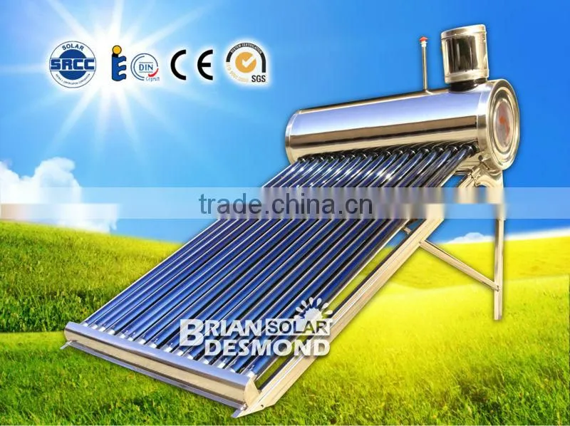 Best Quality Solar Water Heater With Electric Heater / Electric Element As Backup