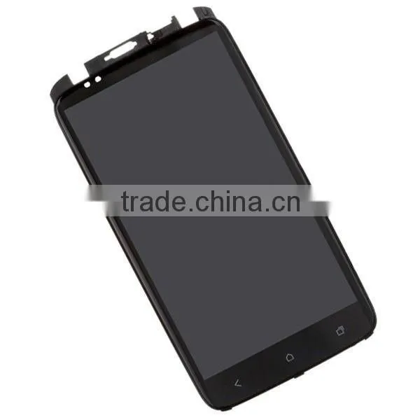 lcd & digitizer assembly for htc one x with front housing,for htc one x lcd with touch screen assembly high quality