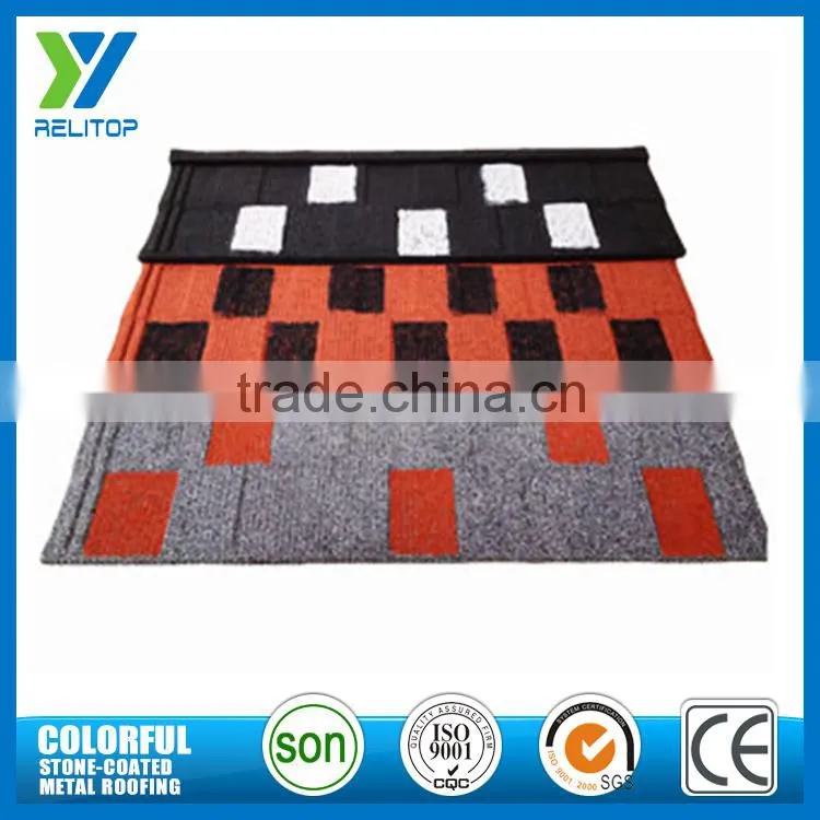 Zinc coated steel roof tile/stone coated metal roof tile