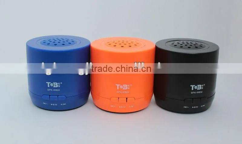 Hot new products for 2015 wireless microphone portable mini speaker with USB charge FM Radio memory card