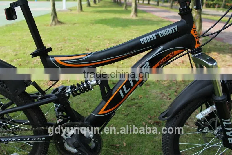 Mountain bicycle/ 20" full suspension MTB/ Steel frame 21 speed wholesale price mountain bike
