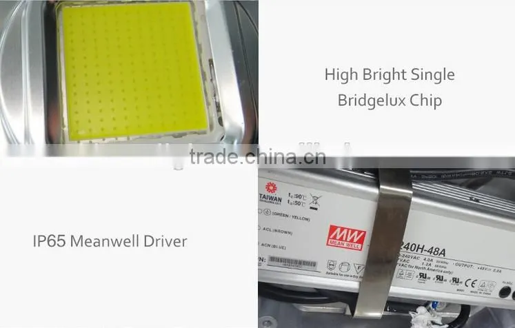 180W/200W High Bay Light with bridgelux and Meanwell Driver 3years warranty