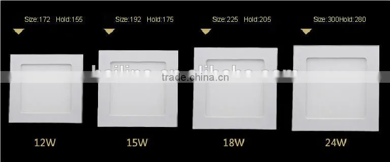 18W square led panel light CRI>80 300*300 led panel lighting