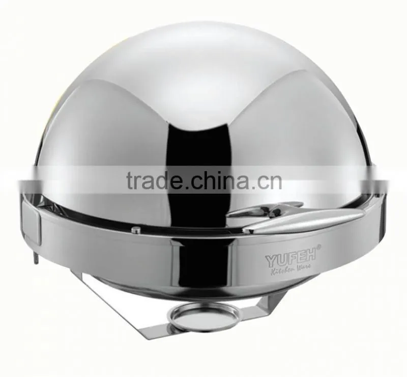Round chafing dish, hotel food warmer