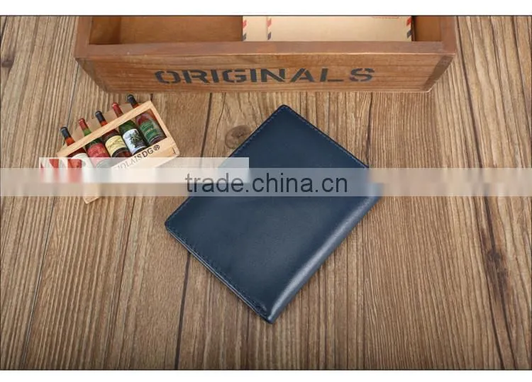 RFID blocker Cow Genuine Leather wallet PROTECTS your Credit Card from unauthorized scanning