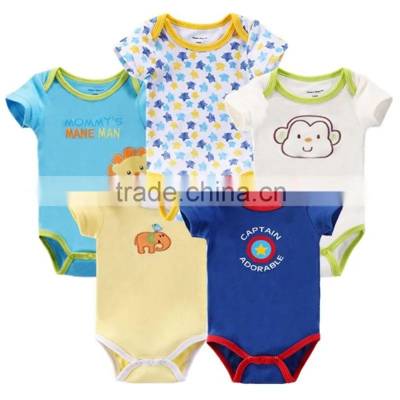 BSCI passed factory baby bodysuit newborn rompers infant baby clothes 0-24 months bodysuit