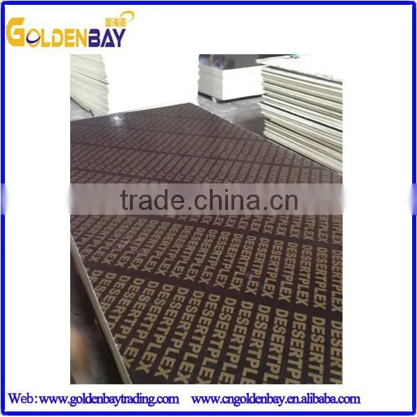 Poplar core film faced shuttering plywood