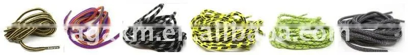 7mm black polyester black oval shoelace