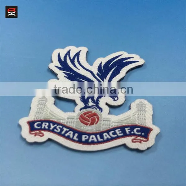 Flat eagle woven patch for football jersey