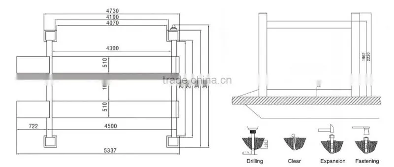 4000kg Alignment four post car lift original manufacturer CE certificate