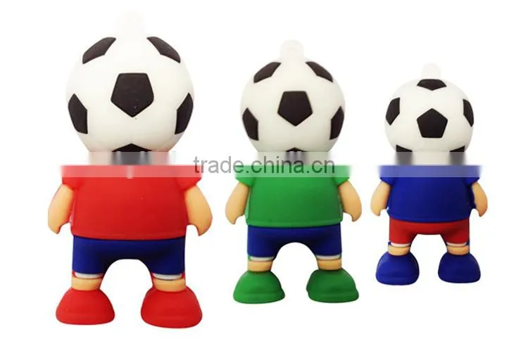 Soft football man USB flash drive from China promotive gifts