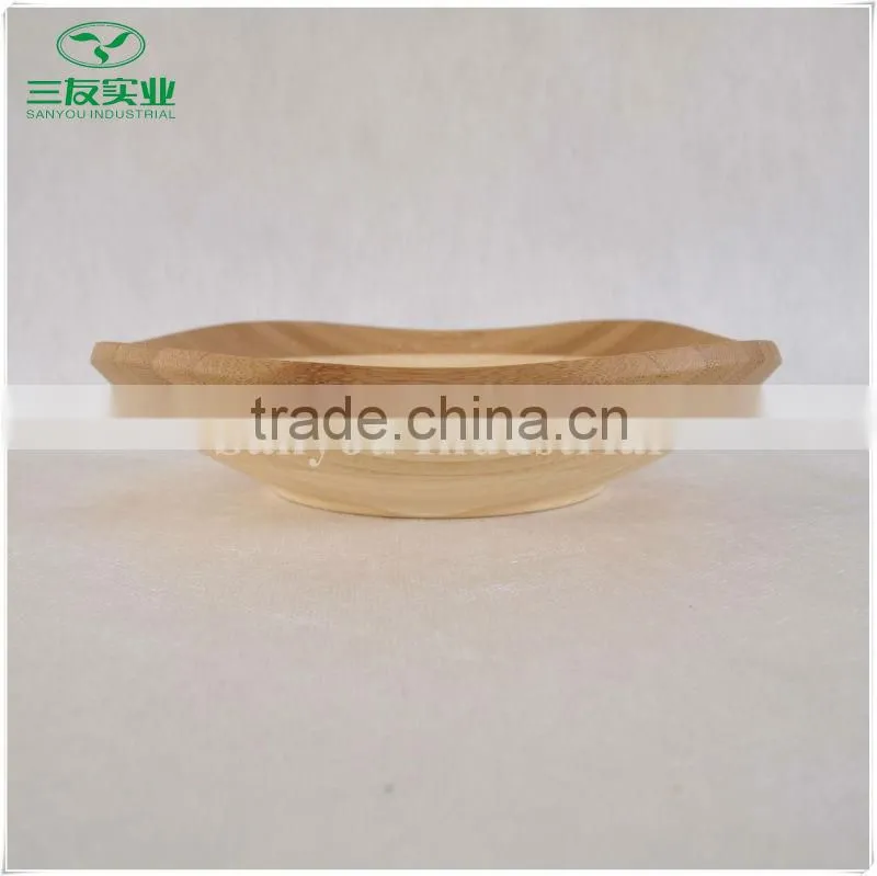 Natural Bamboo Dinner Plate Dish of Different Sizes