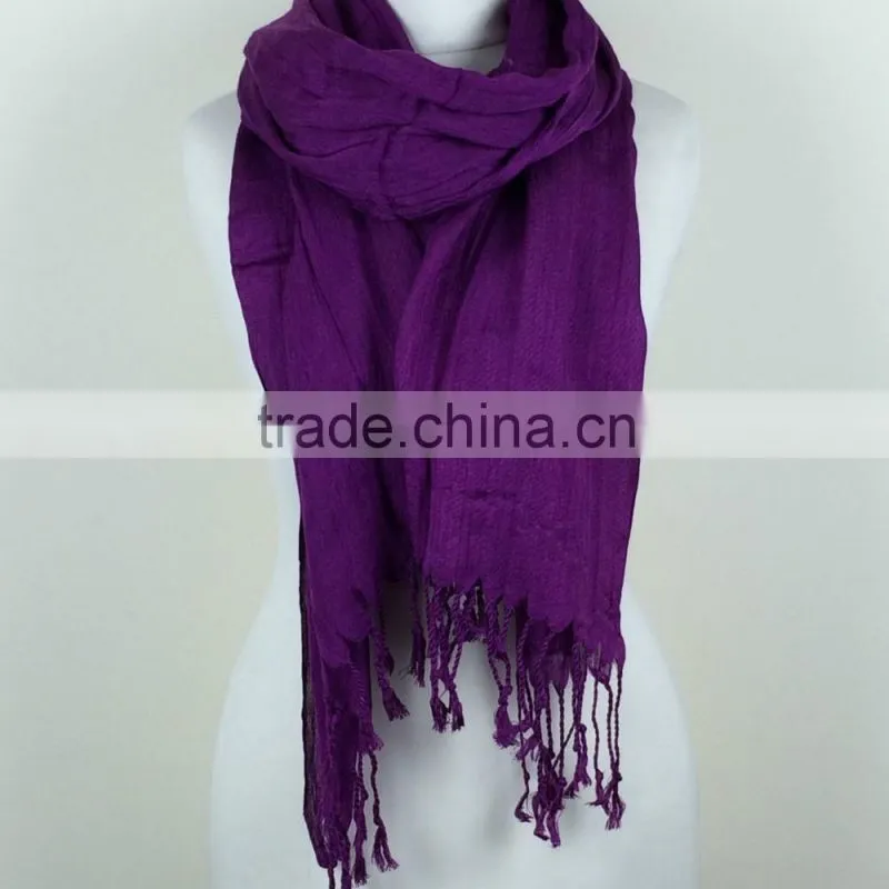 blue color fashion Pashmina scarf