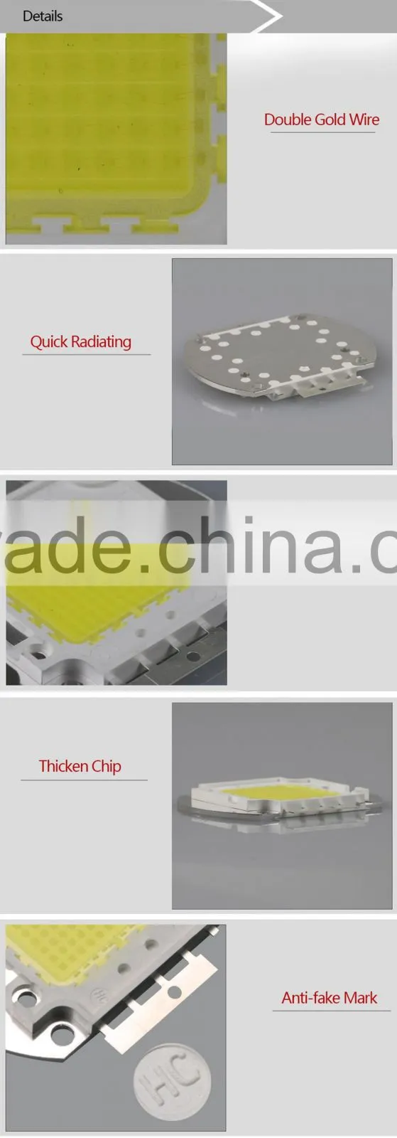 70W COB Flood Light High Power LED Chip