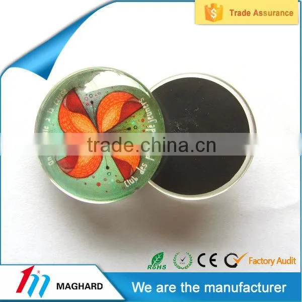 Custom glass holder glass fridge magnet
