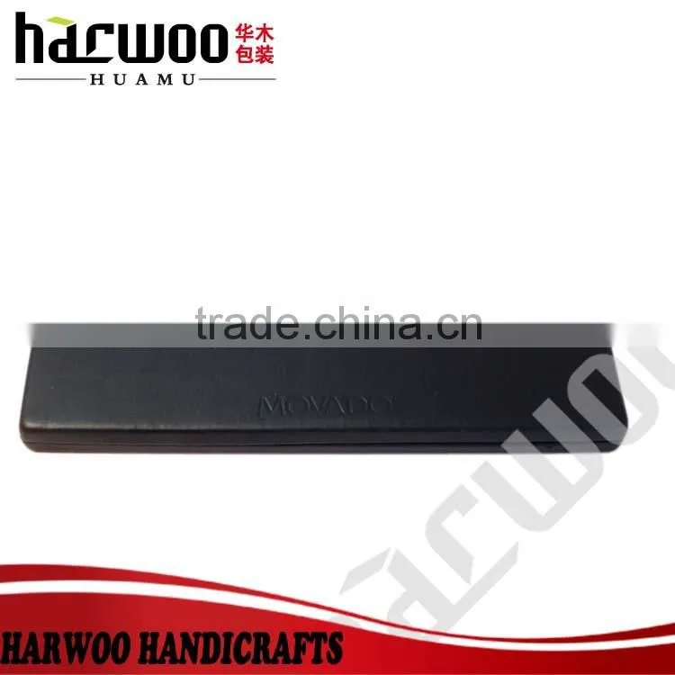single pu leather rectangle watch box,watch box with custom logo,China watch packaging
