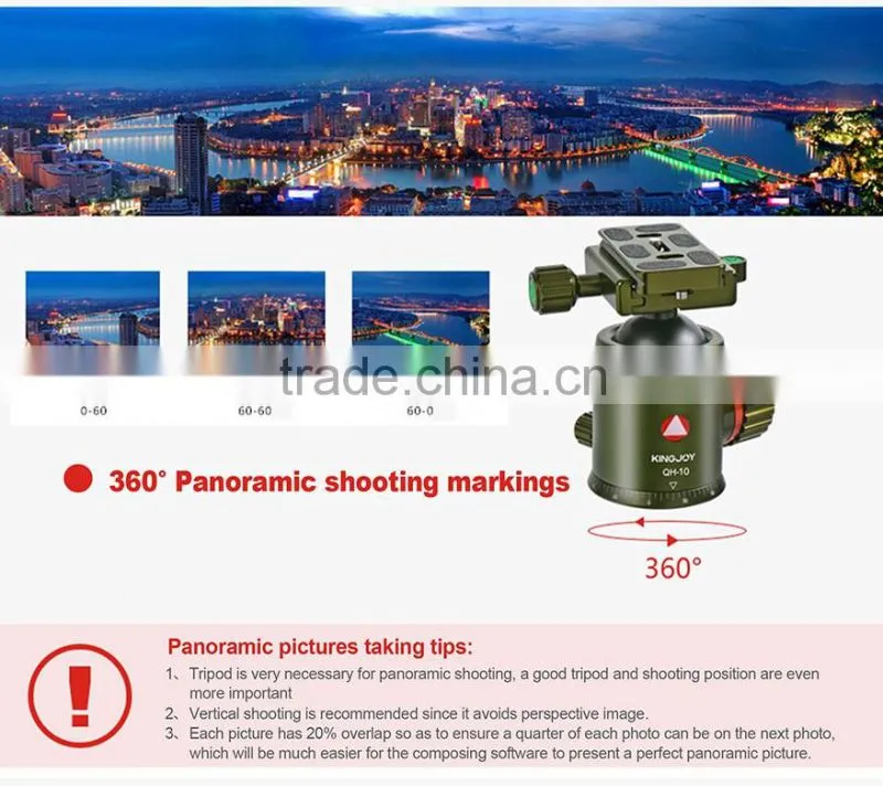Kingjoy 2016 hot sell new products,carbon fiber monopod tripod for camera K2208+QH20