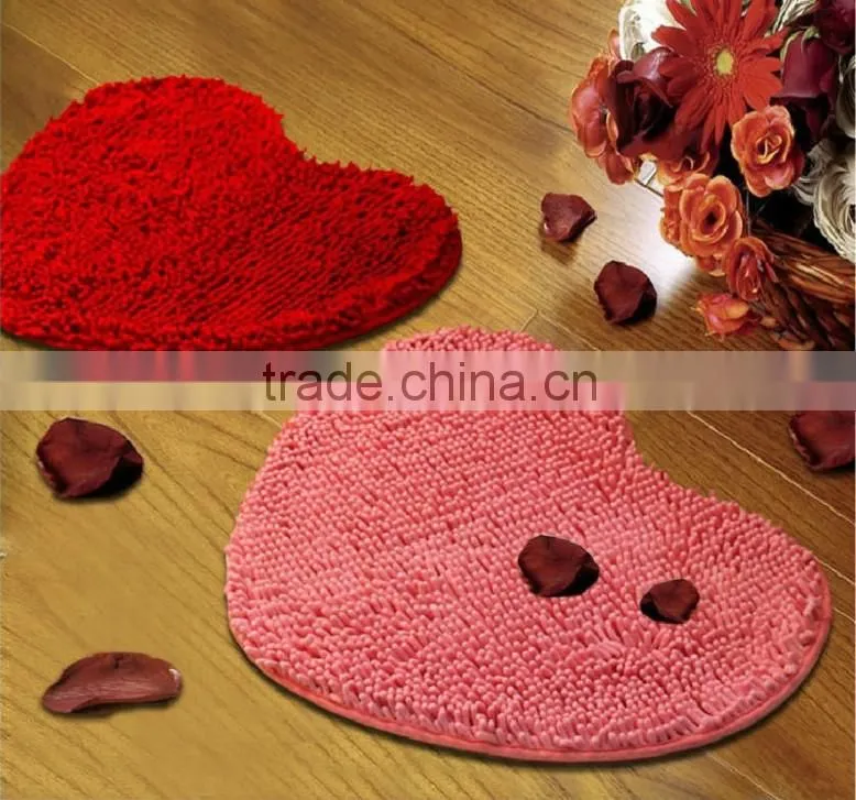 Microfiber chenille high pile Room mat and carpet