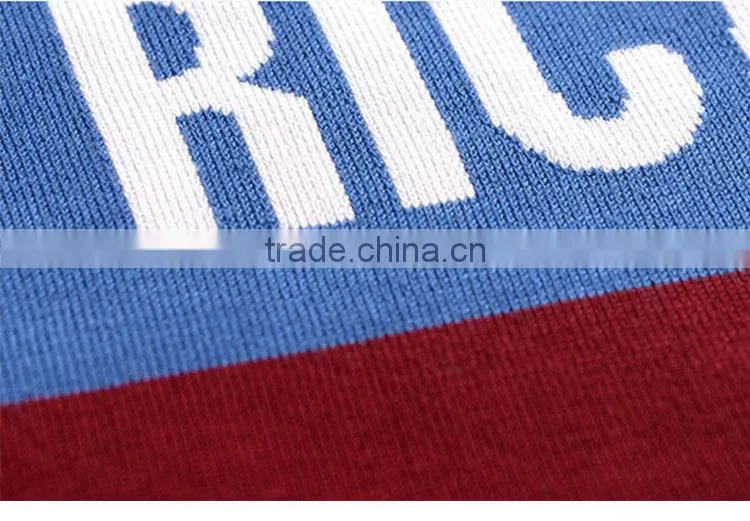 The new 2015 Korean version autumn men sweater for digital design tight sweater