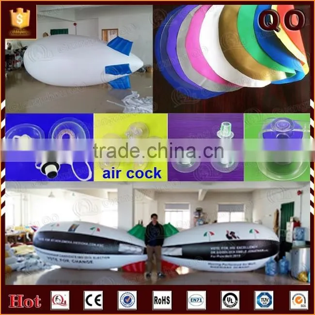 Amezing design helium ball aircraft shaped inflatable floating advertising balloon