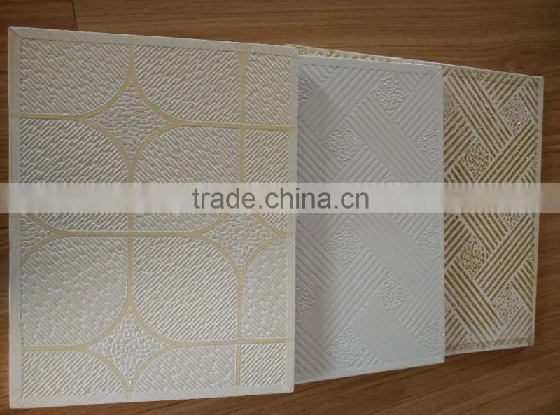 PVC gypsum board/ceiling board/ceiling tiles/gypsum false ceiling price