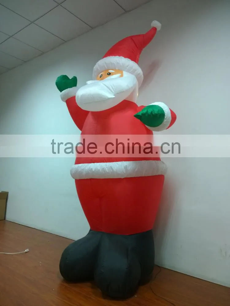 DJ-XT-50 inflatable santa dance in the wind wholesale Christmas decoration