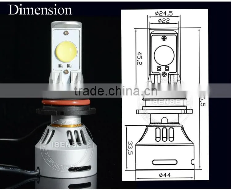 UNIVERSAL FIT LED CAR HEADLIGHT KIT H4 H7 H8 H9 H13 H16 9005 9007