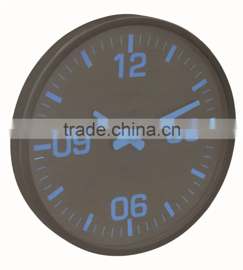 Large round shaped wall clock decorative metal wall mounted clock