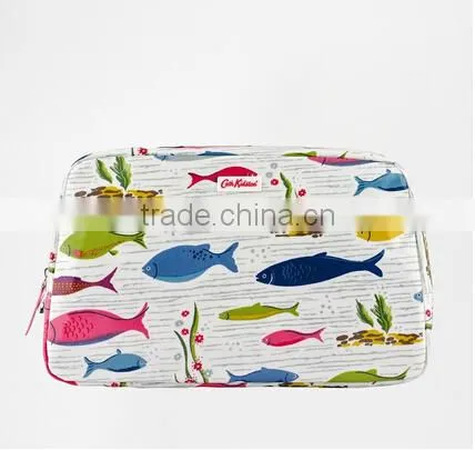 cheap fish print makeup bags