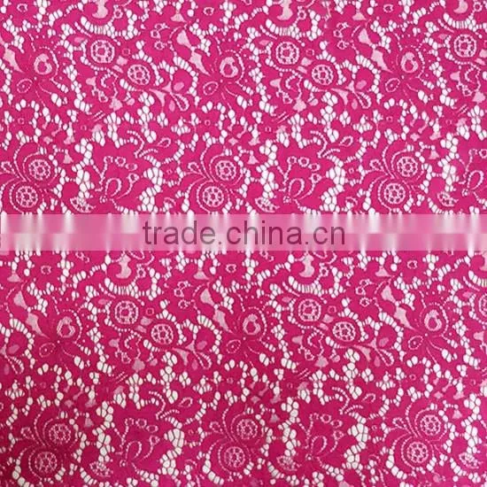 Wholesale High Quality Polyester Strand Lace Fabric T8012