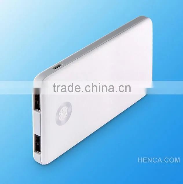 Thin 5000mAh power bank battery charger