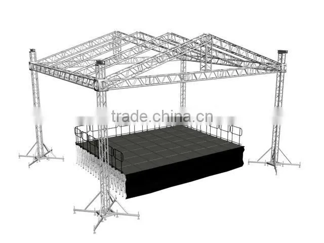 Shenzhen Mounteck heavu duty load aluminum truss 290mm concert stage roof truss