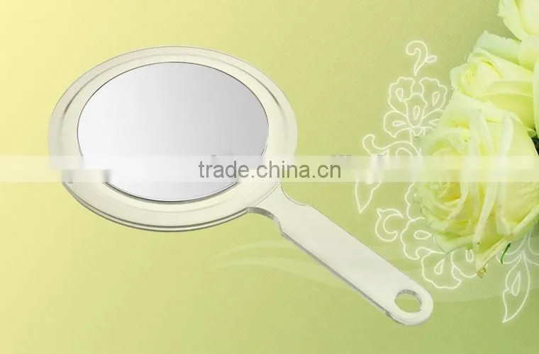 Handheld Mirror Plastic Double sided makeup mirror