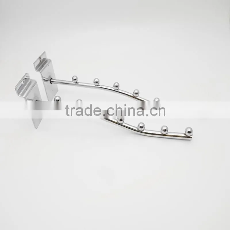 Hot sale clothes store supermarket brackets shop fittings hooks with ball