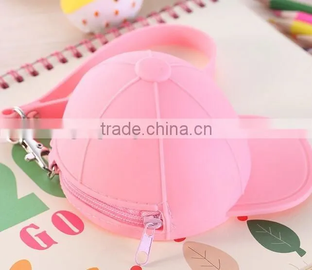 Cute cartoon candy color baseball cap coin bag for Korean