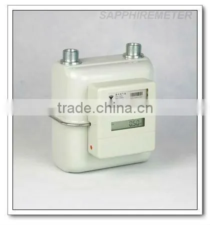 ICG4S Sapphire Diaphragm Household Steel Case IC card prepaid intelligent Gas Meter