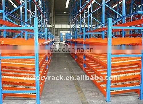 Carton flow pallet rack selective steel pallet rack