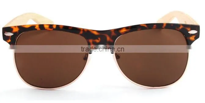 2016 best selling good price PC frame bamboo arms sunglasses