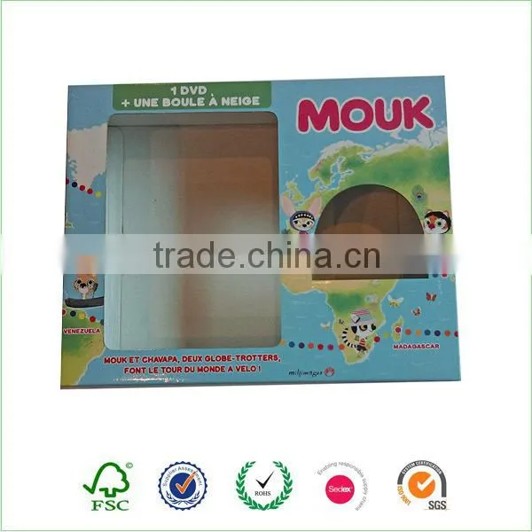 Clear paper box with pvc window