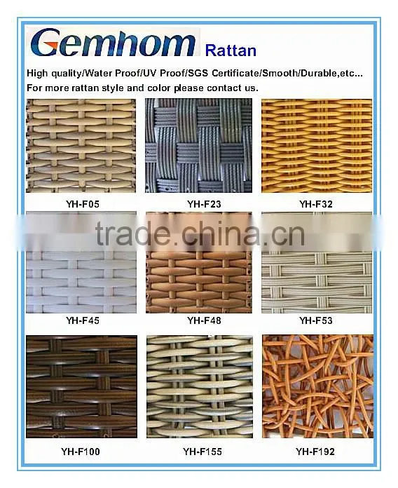 new design rattan sofa with cusion