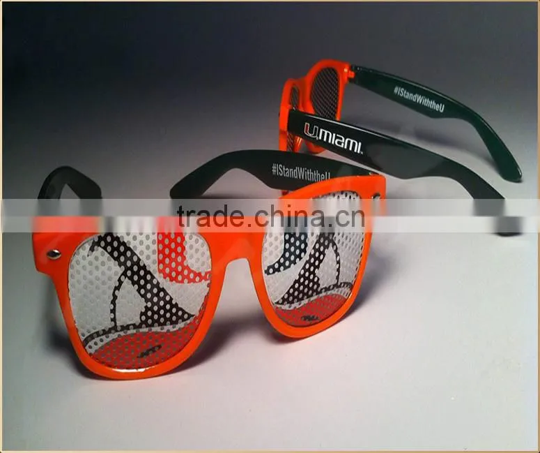 2015 Hot cheap pinhole glasses print with custom logo