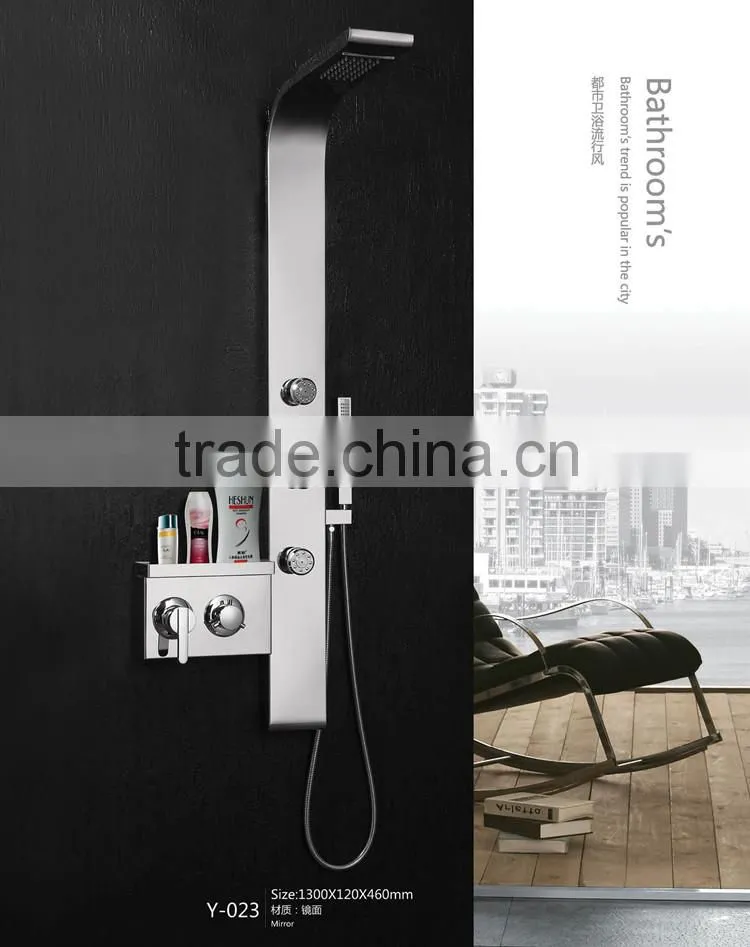 2015 popular sanitary ware products set faucets shower column Y-023