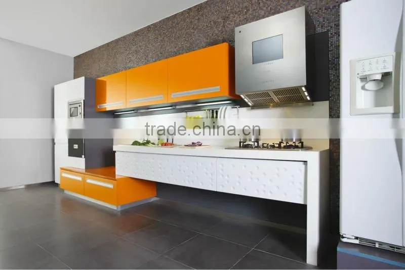 Mixed style modern lacquer kitchen cabinet