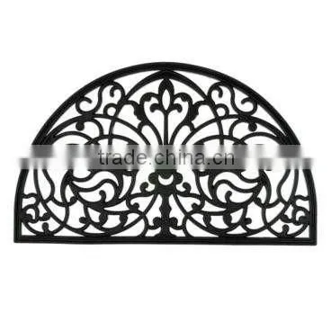 half-round cast iron metal doormat