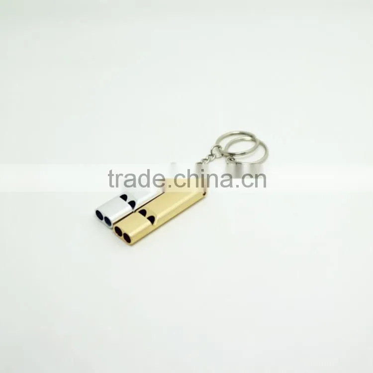 aluminum alloy outdoor whistle with two holes