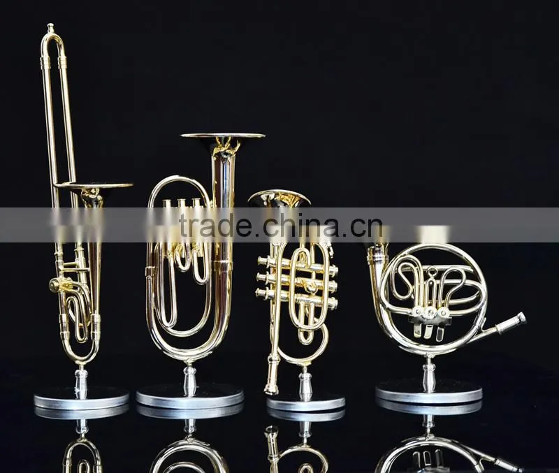 Gold and copper material maked gild mini soprano saxophone