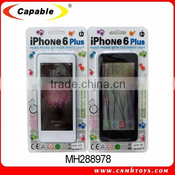 Plastic toy mobile phone for kids,kids toy 3D cell phone with music and light