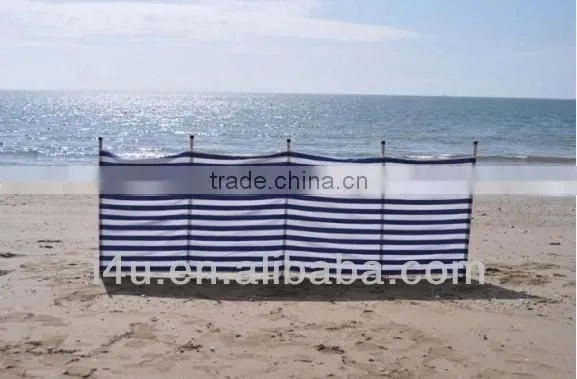 PLAIN WIND BREAKS for wholesale Logo printed steel tipped beach wind break